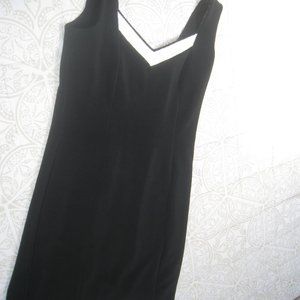 Black cocktail dress .